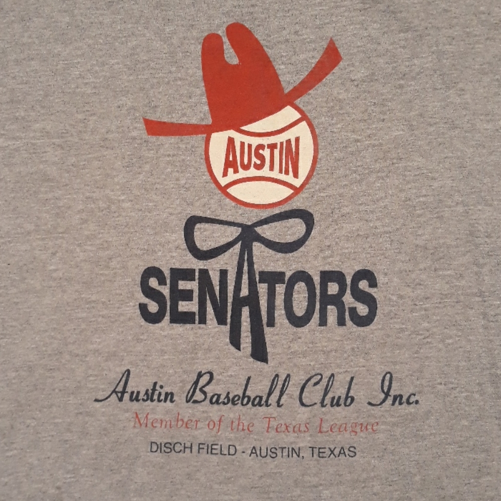 AUSTIN SENATORS Baseball Club Ebbets Field Flannels Single Stitch T Shirt XL VTG